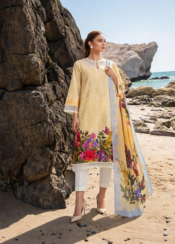 Roshaane Vivienne – Printed 3-Piece Unstitched Ensemble
