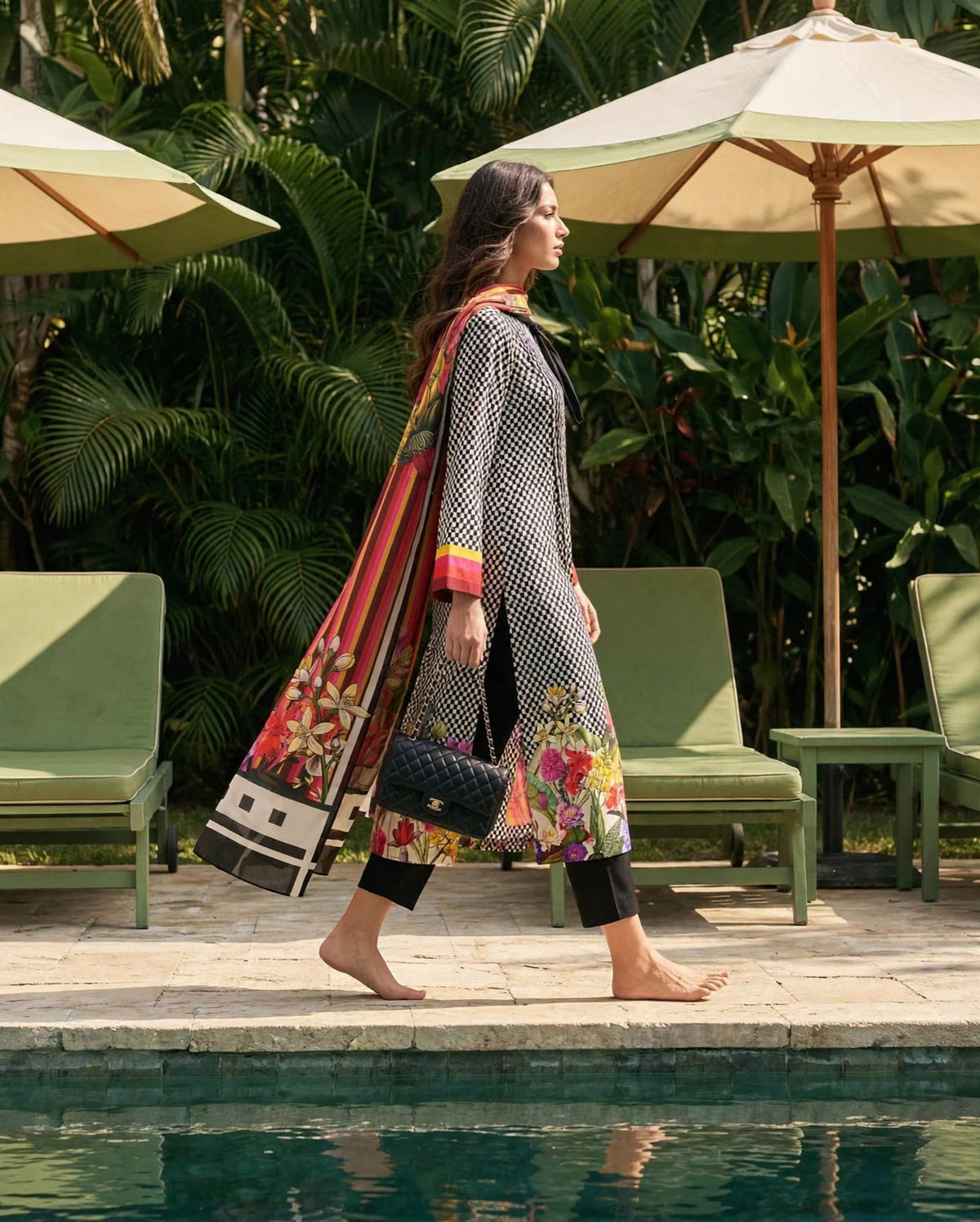Roshaane Elowen – Printed 3-Piece Unstitched Ensemble | Volume 5