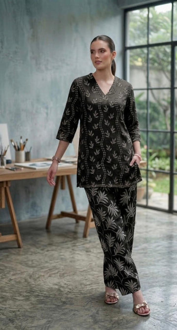 LEAF CHAINS – Bana Dora Unstitched 2 Piece
