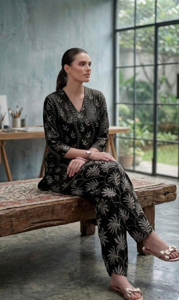 LEAF CHAINS – Bana Dora Unstitched 2 Piece