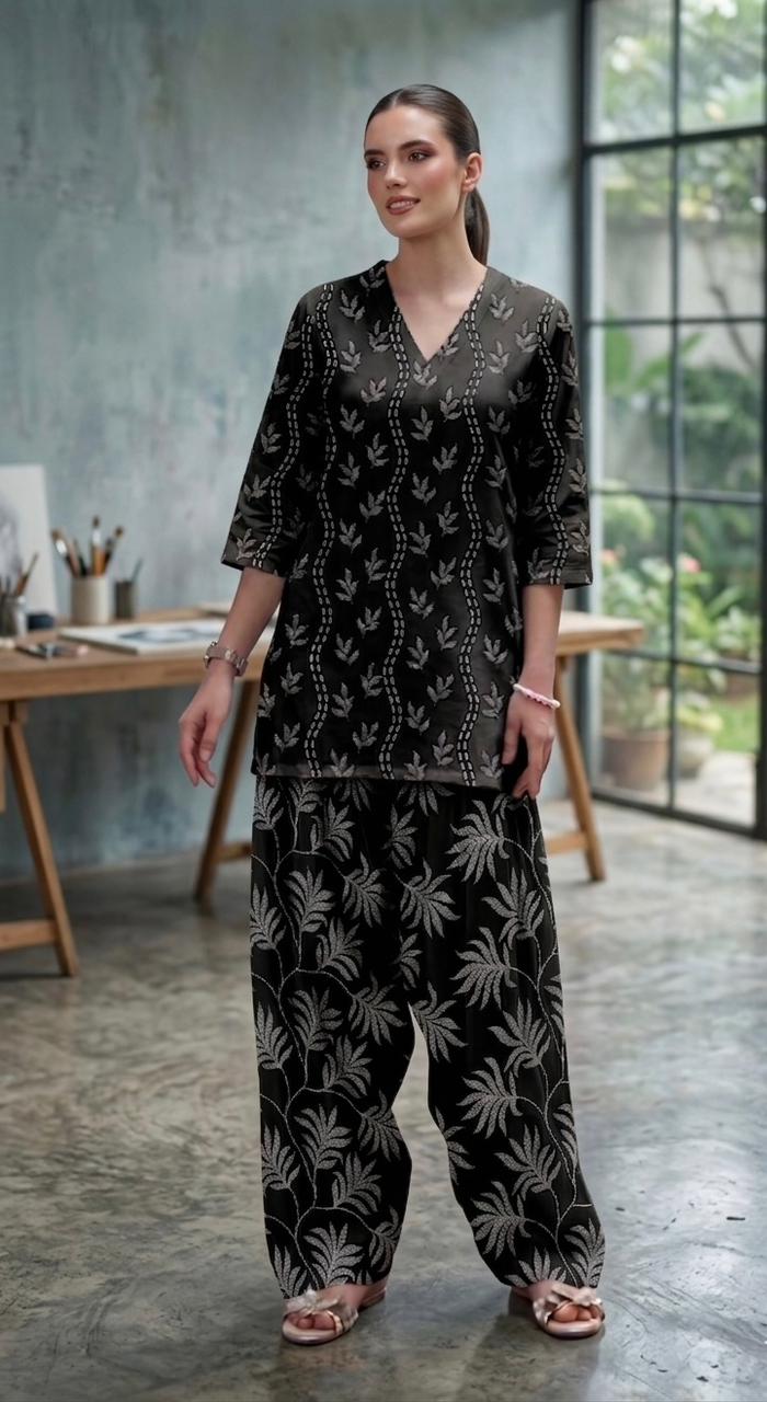 LEAF CHAINS – Bana Dora Unstitched 2 Piece